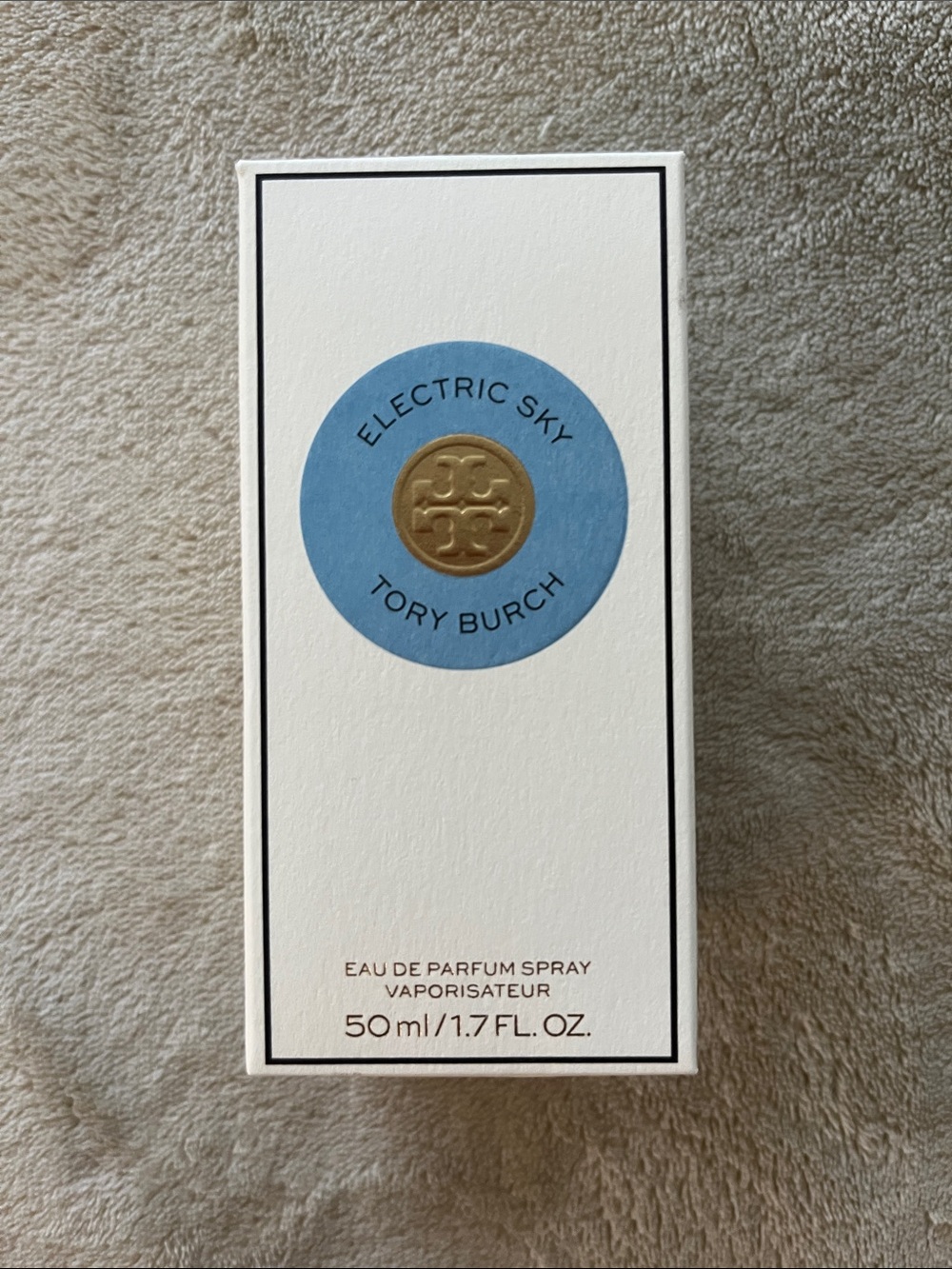 BOX for 1.7oz Tory Burch Electric Sky Eau de Parfum BOX ONLY! No perfume!